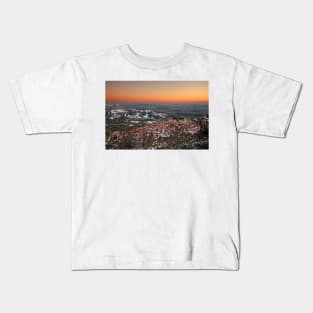 Livadi village after sunset Kids T-Shirt